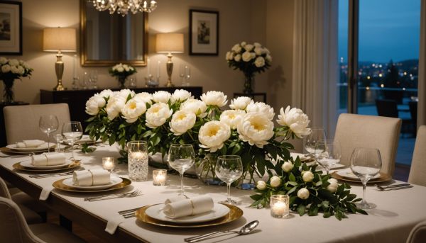 Des centres de table lumineux pour une ambiance douce