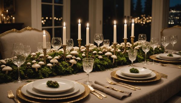 Le style champignon chic envahit les tables de fête